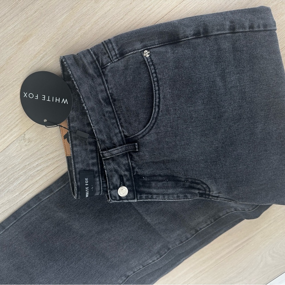 White Fox Black Denim Jeans